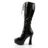 Pleaser ELECTRA-2023 Patent Chunky 70s Abba Boots