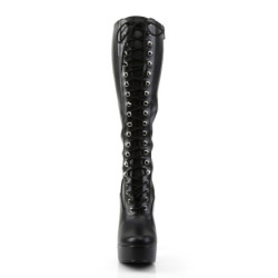 Pleaser ELECTRA-2023 Vegan Chunky 70s Abba Boots