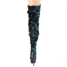 Pleaser DELIGHT-3004 Green Sequins Black Sale Women