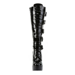 Pleaser ELECTRA-2042 Patent Chunky 70s Abba Boots