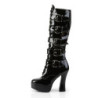 Pleaser ELECTRA-2042 Patent Chunky 70s Abba Boots