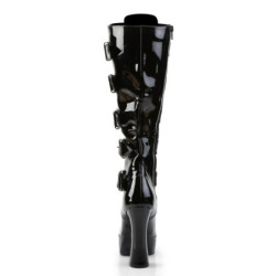 Pleaser ELECTRA-2042 Patent Chunky 70s Abba Boots