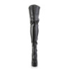 Pleaser ELECTRA-3000Z Vegan Platform Thigh High Boots