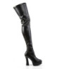Pleaser ELECTRA-3000Z Vegan Platform Thigh High Boots