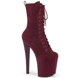 Pleaser ENCHANT-1040 Burgundy Vegan Suede Sale Women