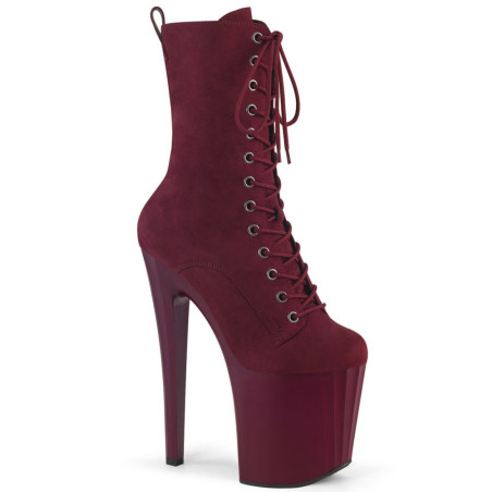 Pleaser ENCHANT-1040 Burgundy Vegan Suede Sale Women