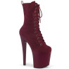 Pleaser ENCHANT-1040 Burgundy Vegan Suede Sale Women