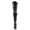 Pleaser ELECTRA-3028 Black Platform Thigh High Boots