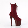 Pleaser ENCHANT-1040 Burgundy Vegan Suede Sale Women