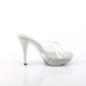 Fabulicious ELEGANT-401 Transparent Heeled Mules Women