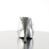Fabulicious ELEGANT-401 Transparent Silver High Mules