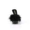 Fabulicious ELEGANT-401F Black Feathers Vegan Leather