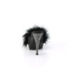 Fabulicious ELEGANT-401F Black Feathers Vegan Leather