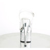 Pleaser ESTEEM-708CHLG Silver Chrome Platform High Heels