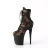 Pleaser FLAMINGO-1020CM Green Camouflage Mesh Black