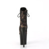 Pleaser FLAMINGO-1020CM Green Camouflage Mesh Black