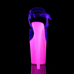 Pleaser FLAMINGO-808UVG Neon Pink Exotic Pole High Heels