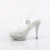 Fabulicious ELEGANT-408 Clear Strass Heeled Sandals