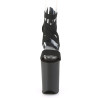 Pleaser INFINITY-969 Black Vegan Leather Blackr Sale