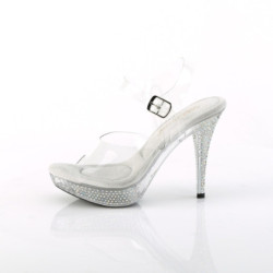 Fabulicious ELEGANT-408ABRS Clear Heeled Women Sandals