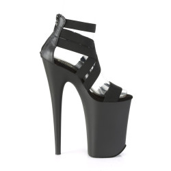 Pleaser INFINITY-969 Black Vegan Leather Blackr Sale