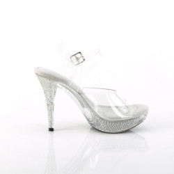 Fabulicious ELEGANT-408ABRS Clear Heeled Women Sandals