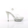 Fabulicious ELEGANT-408ABRS Clear Heeled Women Sandals