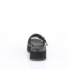 Demonia EMILY-07 Black Vegan Platform Women Mules