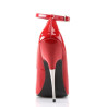 Devious SCREAM-12 Red Spike Steel Heels Stiletto Pumps