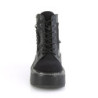 Demonia EMILY-114 Black Canvas Vegan Platform Women Boots