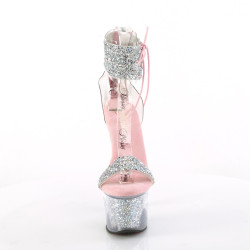 Pleaser SKY-327RSI Silver Strass Rose Sale Women