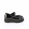 Demonia EMILY-23 Black Patent Platform Women Shoes