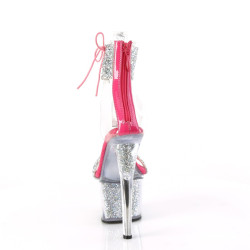 Pleaser SKY-327RSI Silver Strass Pink Sale Women