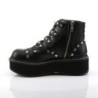 Demonia EMILY-315 Black Vegan Platform Buckle Boots