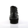 Demonia EMILY-315 Black Vegan Platform Buckle Boots