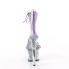Pleaser SKY-327RSI Silver Strass Lavender Sale Women