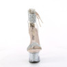 Pleaser SKY-327RSI Silver Strass Nude Sale Women