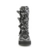 Demonia EMILY-322 Black Silver Platform Buckle Boots
