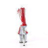 Pleaser SKY-327RSI Silver Strass Red Sale Women