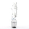 Pleaser STARDANCE-1018C-7 Transparent Silver Strass