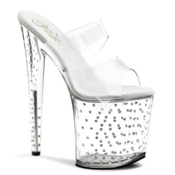 Pleaser STARDUST-802 Transparent Pole Dance Exotic Shoes