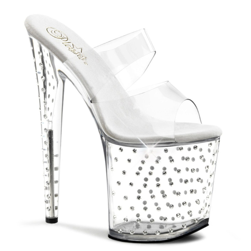 Pleaser STARDUST-802 Transparent Pole Dance Exotic Shoes Pleaser STARDUST-802 Transparent Pole Dance Exotic Shoes