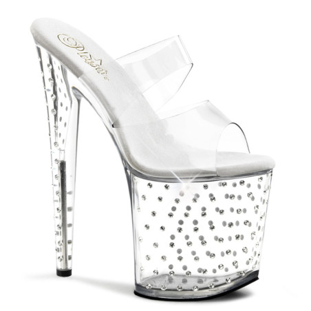 Pleaser STARDUST-802 Transparent Pole Dance Exotic Shoes