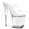 Pleaser STARDUST-802 Transparent Pole Dance Exotic Shoes