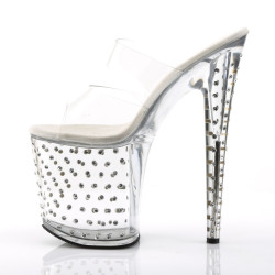 Pleaser STARDUST-802 Transparent Pole Dance Exotic Shoes