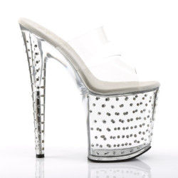 Pleaser STARDUST-802 Transparent Pole Dance Exotic Shoes