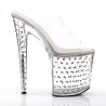 Pleaser STARDUST-802 Transparent Pole Dance Exotic Shoes