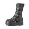 Demonia EMILY-330 Black Platform Buckle Boots Women