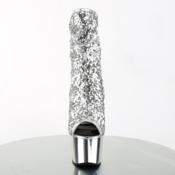 Pleaser ADORE-1008SQ Silver Sequins Chrome Sale Women