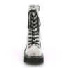 Demonia EMILY-362 Silver Vegan Platform Boots Women